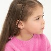 Girls' Lock & Love Screw Back Sterling Silver Earrings - In Season Jewelry - 2 of 4