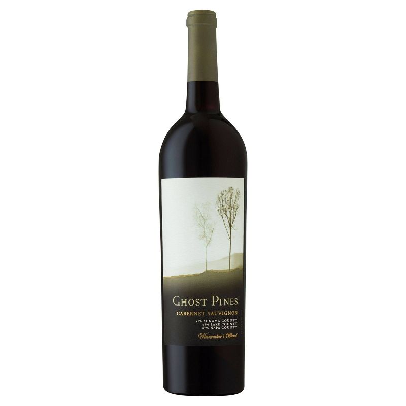 Ghost Pines Cabernet Sauvignon Red Wine - 750ml Bottle, 1 of 9