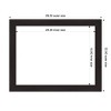 Amanti Art 22"x28" Furniture Espresso Narrow Framed Magnetic Dry Erase Board - 4 of 4