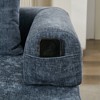 GDFStudio Clara Convertible Compressed Foam and Chenille Floor 79" Sofa Bed with Pillows - 4 of 4