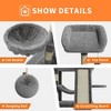 COZONY Multi-Level Cat Tree Tower for Indoor Cats –Cat Furniture with Condo, Hammocks, Plush Perches, Basket, Dangling Toys Sisal Scratching Posts - 4 of 4