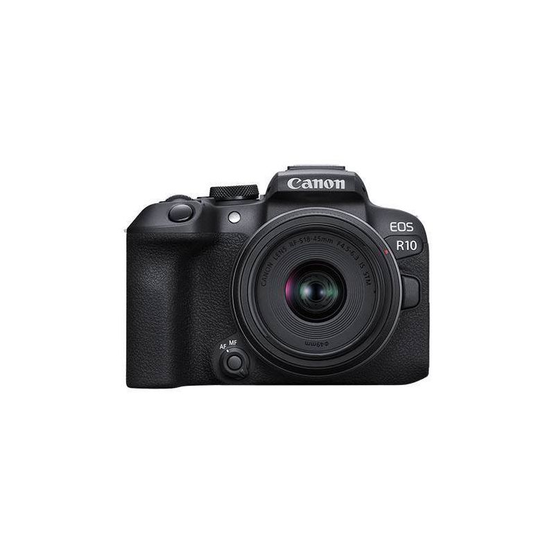 Canon - EOS R10 Mirrorless Camera with RF-S 18-45 f/4.5-6.3 IS STM Lens - Black, 1 of 5