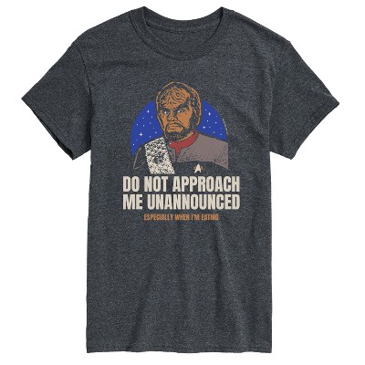 Men's - Star Trek - Worf Do Not Approach Me Short Sleeve Graphic T-Shirt