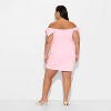 Women's Bow Short Sleeve Mini A-Line Dress - Wild Fable™ - 3 of 3