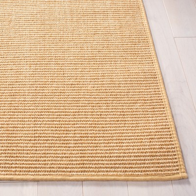 Natural Handmade Reversible Wool Rectangular Rug 5' x 7'