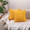 REGALWOVEN Corduroy Fade-Resistant Polyester Modern Square Throw Pillow Covers Set of 2 - 2 of 4