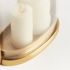 Plum & Post Aila Hurricane Small - Gold Glass Candleholder - 4 of 4