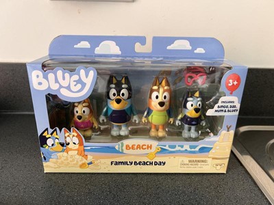 Bluey Family Beach Day Figures - 4pk Toy New With Box