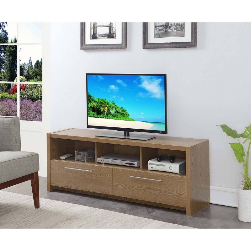 Newport Marbella TV Stand for TVs up to 60" with Cabinets and Shelves - Breighton Home, 3 of 8