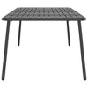 vidaXL Patio Table Anthracite 78.7 in.x39.4 in.x28 in. Steel - 4 of 4
