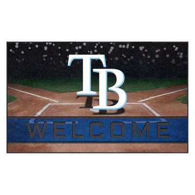 MLB Tampa Bay Rays Crumb Rubber Door Mat 18"x30"