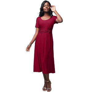 Jessica London Buckle Midi Dress - 1 of 4