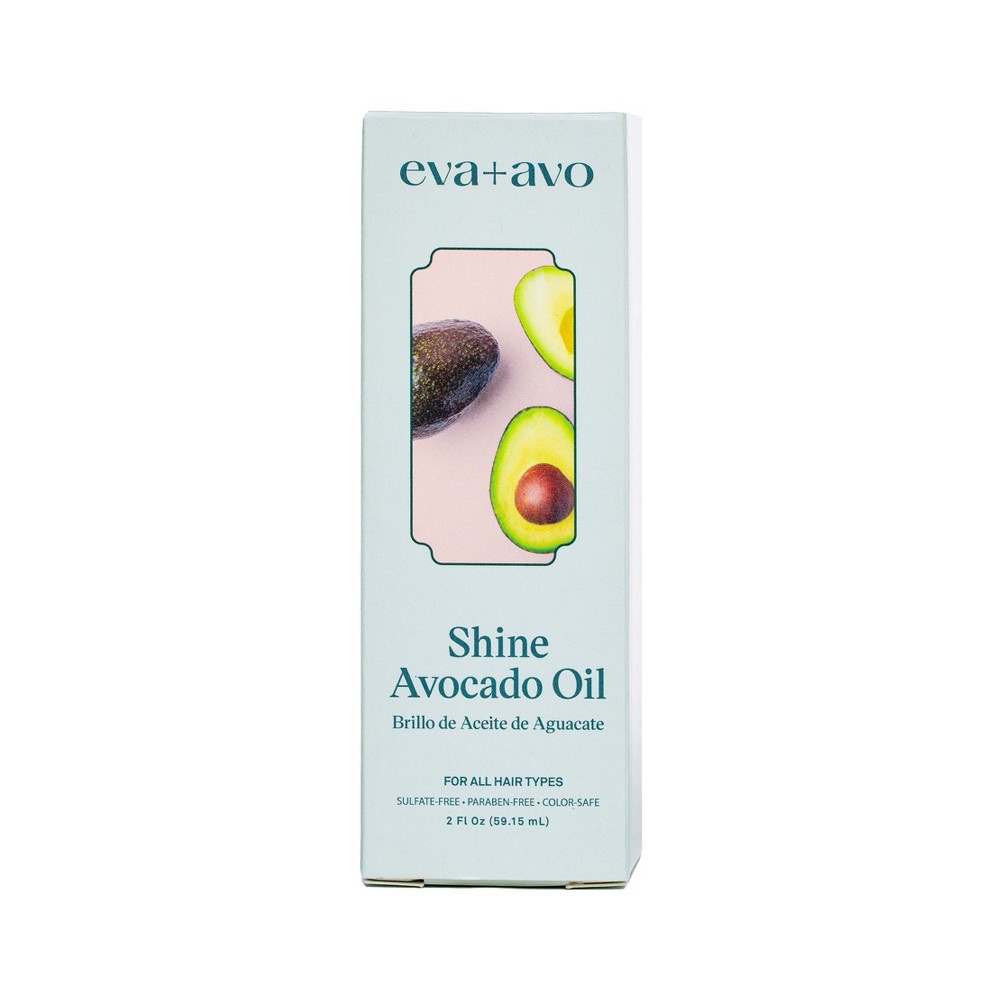 Photos - Hair Styling Product eva+avo Avocado Shine Oil - 2 fl oz