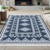 8x10 Large Area Rug, Machine Washable Tassel Rugs for Living Room, Indoor Non-Slip Front Door Mat, Stain Resistant Floor Cover Carpet, Bordered - 2 of 4