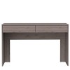 INFURNIC Desks Meridian Writing Desk with 2 Drawers Spacious Work Surface and Modern Design, Grey, 47.3"*17.7"*29.5" - 4 of 4