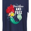 Women's - Disney Princess - Ariel And Flounder Fearless And Free Short Sleeve Graphic T-Shirt - 2 of 4
