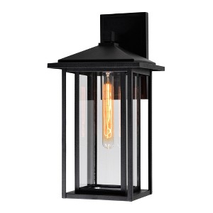 CWI Lighting,Crawford 1 Light Black Outdoor Wall Light - 1 of 4