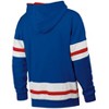 NHL New York Rangers Men's Long Sleeve Hooded Sweatshirt with Lace - 2 of 3