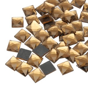 Unique Bargains Square Acrylic Flat Back Heart DIY Crafting Decor Jewelry Rhinestone 50 Pcs - 1 of 4