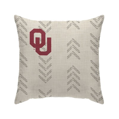 NCAA Oklahoma Sooners Wordmark Decorative Throw Pillow