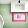 Stupell Industries Pink Vibe Era Ticket Printed Plush Bathroom Floor Mat, design by Lettered and Lined - 3 of 4