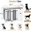Coucheta 44" Wooden Dog Crate Furniture - Indoor Kennel with Drawers & Cabinet for Medium/Large Dogs - 2 of 4