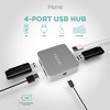 iHome USB Hub - Compact and Portable Hub with 4 USB Ports - Efficient Splitter for Laptop & Multiple Devices - 2 of 4