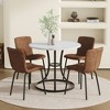 5 Piece Dining Table Set for 4, Modern Dining Set with 4 Upholstered Dining Chairs, Table and Chair Set - ModernLuxe - 2 of 4