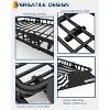 Universal Roof Rack Basket, 200 Lbs Capacity Rooftop Cargo Carrier Basket with Waterproof Luggage Bag, for Suvs, Trucks, Vehicles - 4 of 4
