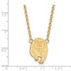 Black Bow Jewelry 14k Yellow Gold California Berkeley Golden Bears NCAA Necklace 18 Inch - 2 of 3