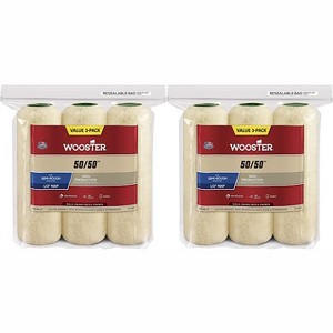 Wooster Genuine 9" 50/50 1/2" Nap 2 Sets Of 3-Pack Roller Cover - RR745-9-2PK - 1 of 1