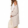 Women's Twist Weave Shawl Collar Balloon Sweater Cardigan - POL - 2 of 4