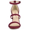 Allegra K Women's Open Toe Triple Straps Buckle Closure Stiletto High Heels - 2 of 4