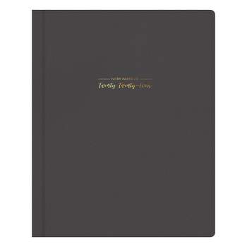 Ivory Paper Co 2024 Planner 10"x8" Weekly/Monthly Bookbound Black