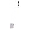 Zuo Modern Lancia Floor Lamp – Black with Marble Base, 59.1" H, Copper-Red Body, Industrial Accent Lighting - 3 of 4