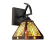Chloe Lighting INNES Mission-Style 1-Light Blackish Bronze Finish Wall Sconce 6" Shade - 2 of 4