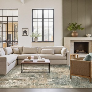 Abynow Medallion Distressed Persian Indoor Area Rug - 1 of 4