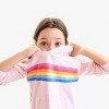 Primary Kids Rainbow Banner T-Shirt Hoodie - 4 of 4