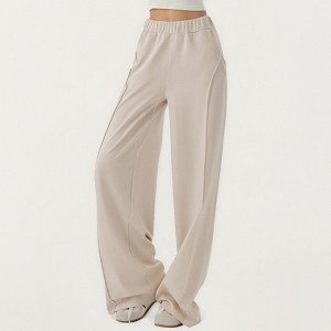 Anna-Kaci Active Women’s High Waist Wide Leg Pants with Soft Stretch Fabric Relaxed Flowing Silhouette - 1 of 4