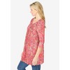 Woman Within Women's Plus Size V-Neck Pintucked Tunic - 4 of 4