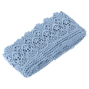 Unique Bargains Cotton Vintage Hollow Lace Decorative Ribbon Trim 4.8 Yards x 3 Inch - 1 of 3