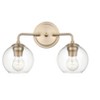 Millennium Lighting 2 - Light Vanity in  Modern Gold - 3 of 4