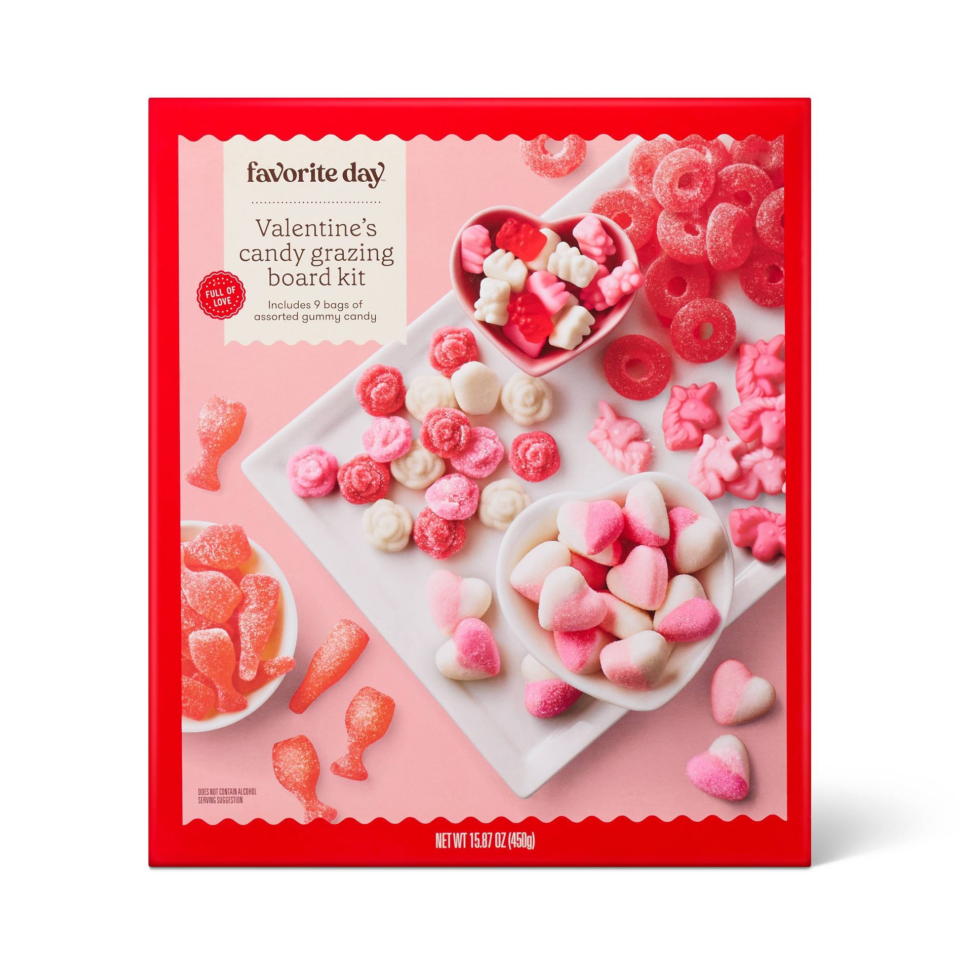 Valentine's Candy Gummy Charcuterie Box - 15.87oz - Favorite Day™