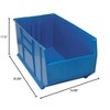 Quantum Storage Systems Hulk 36"Container, 35-7/8"L X 19-7/8"W X 17-1/2"H, Stackable, Polypropylene, Blue, Made In Usa - 2 of 2