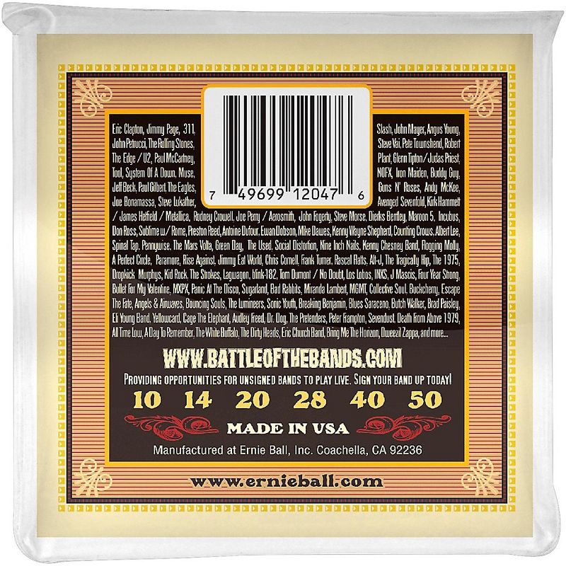 Ernie Ball 2047 Earthwood 80/20 Bronze Silk and Steel Extra Soft Acoustic Guitar Strings, 2 of 4