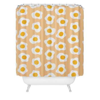 Deny Designs Hello Sayang Eggcellent Day For Eggs Shower Curtain