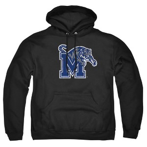 University of Memphis Official Distressed Primary Logo Adult Pull-Over Hoodie - 1 of 4