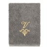 Linum Home Textiles 100% Turkish Cotton MONICA Gold Thread 3PC Embellished Towel Set - 4 of 4