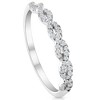 Pompeii3 1/4 Carat (ctw) Round White Diamond Ladies Swirl Wedding Ring 10k White Gold - 2 of 4