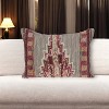 HomeRoots 14" X 20" Beige and Pink Southwestern Cotton Throw Pillow With Embroidery - 2 of 4